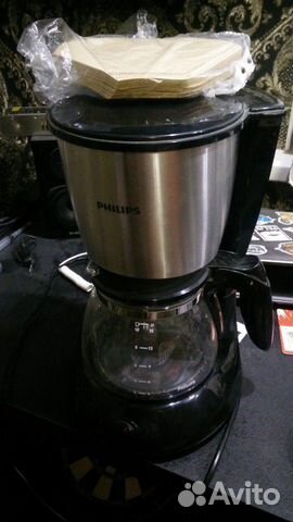 Кофеварка Philips HD7457 черная