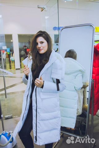 Пуховик удлиненный зимний