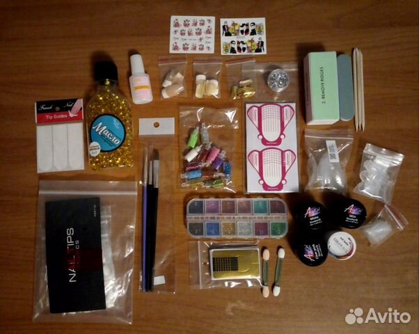 Набор для ногтей, пакетом, все новое