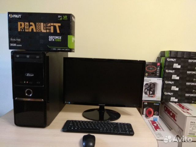 Игровой Пк Intel i5 память16гб/GTX1060/SSD/HDD