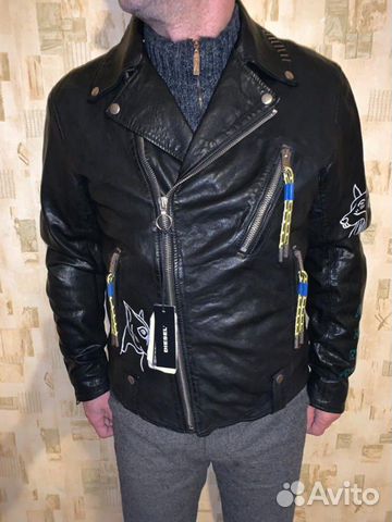 Куртка-косуха кожаная,премиум,Diesel,Италия Куртка-косуха кожаная,премиум,Diesel,Италия