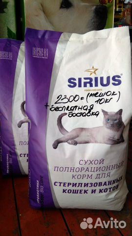 Сухой корм для кошек sirius купить на Зозу.ру - фотография № 1