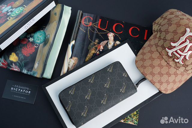 Бумажник кошелек клатч на молнии портмоне Gucci GG