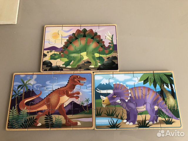 Деревянные пазлы для детей от Melissa&Doug