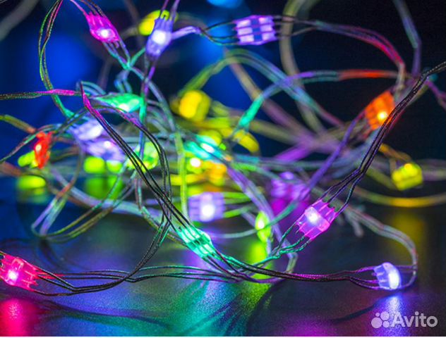 Адресная светодиодная гирлянда WS2812B 50led