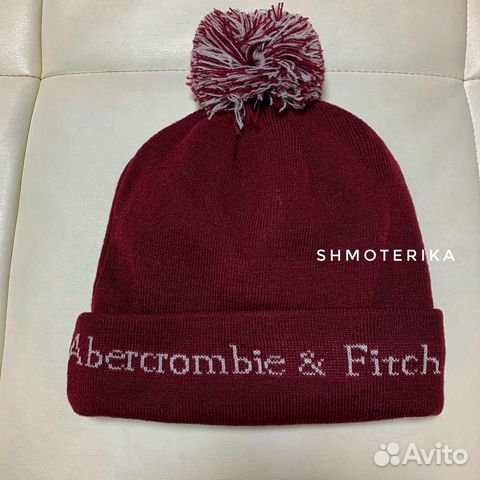 Abercrombie Fitch шапка с помпоном унисекс, Новая