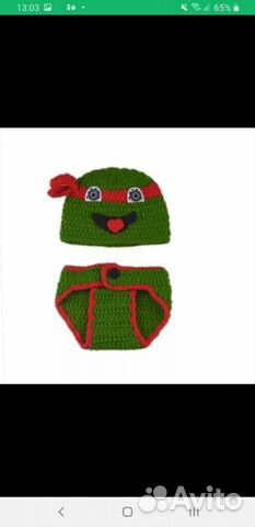 Костюм черепашки для фотосессии новорожденн