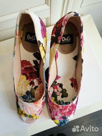 Туфли D&G. 39р. Вискоза. новые. оригинал