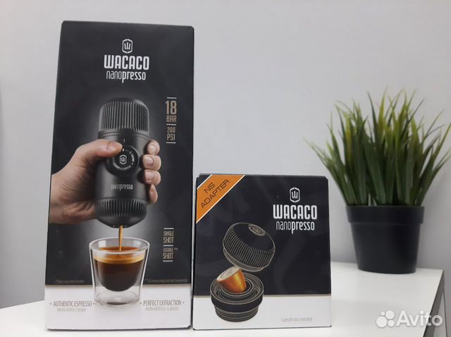 Комплект кофеварка Wacaco Nanopresso + NS ад Комплект кофеварка Wacaco Nanopresso + NS ад