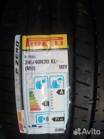 Pirelli P zero 245/40/20