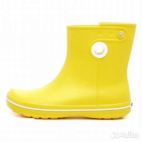 Резиновые сапоги crocs женские (желтые)