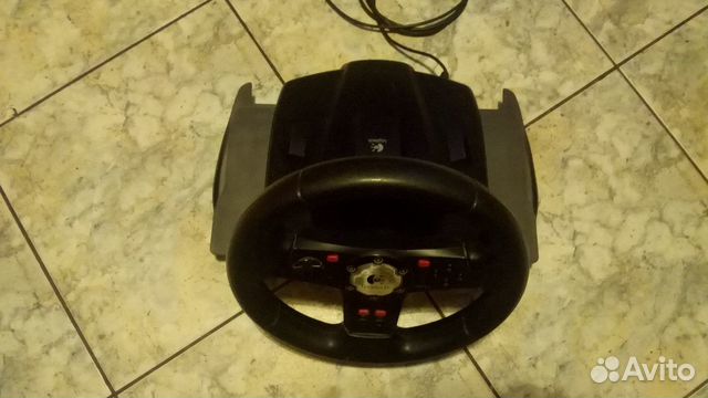 Игровой руль Logitech E-UK12 с педалями