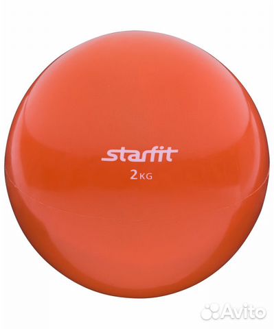 Медбол GB-703, 2 кг, оранжевый, Starfit Медбол GB-703, 2 кг, оранжевый, Starfit