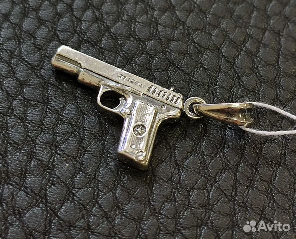 Серебряный кулон (подвес) - пистолет тт Серебряный кулон (подвес) - пистолет тт