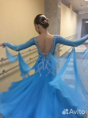 Платье для спортивных бальных танцев стандарт Ю-1 Платье для спортивных бальных танцев стандарт Ю-1