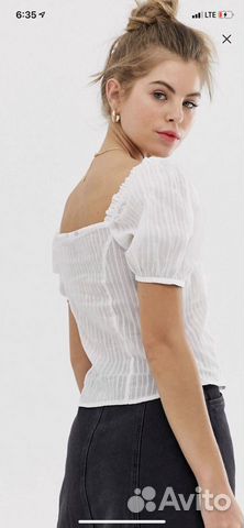 Хлопковая блузка New Look ASOS