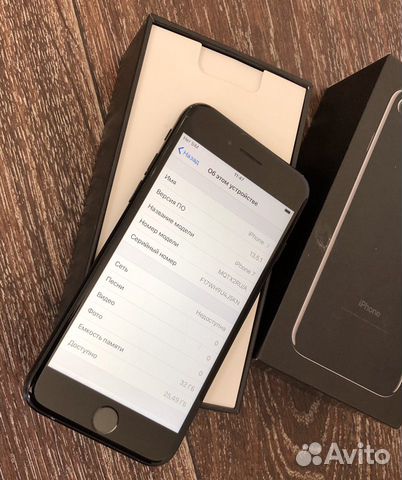 iPhone 7, (32Gb),Jet Black,рст