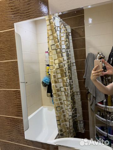 Тумба для ванной с зеркалом