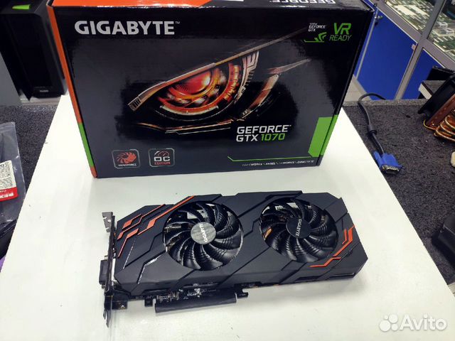 Видеокарта gigabyte WF OC GeForce GTX 1070 8gb Видеокарта gigabyte WF OC GeForce GTX 1070 8gb
