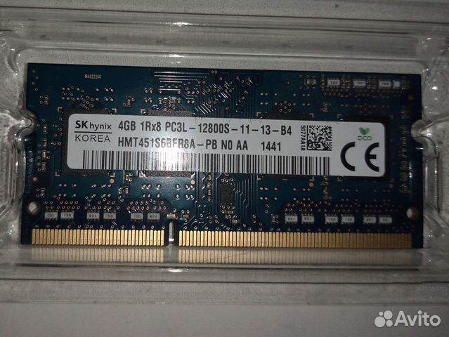 DDR3L 1600 4 Gb sodimm (HMT451S6BFR8A) SKhynix