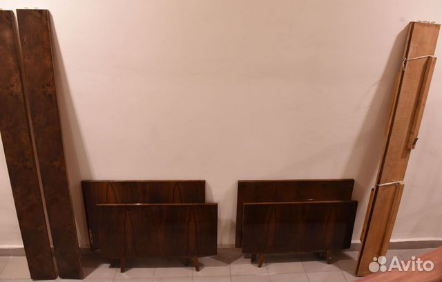 Чешская полуторная кровать из ореха времен СССР Чешская полуторная кровать из ореха времен СССР