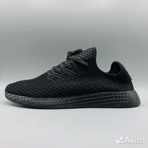 Кроссовки Adidas Deerupt чёрные с белым Кроссовки Adidas Deerupt чёрные с белым