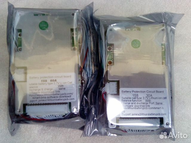 Smart блютуз BMS (бмс) 48 / 60V Li-ion 13s / 15s