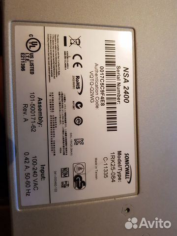 Аппаратный брандмауэр sonicwall NSA 2400 Аппаратный брандмауэр sonicwall NSA 2400