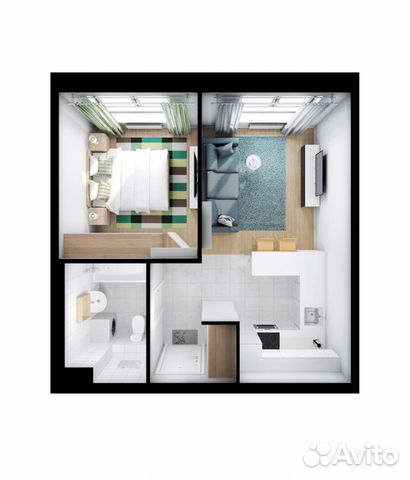 1-к квартира, 36.3 м², 17/25 эт.