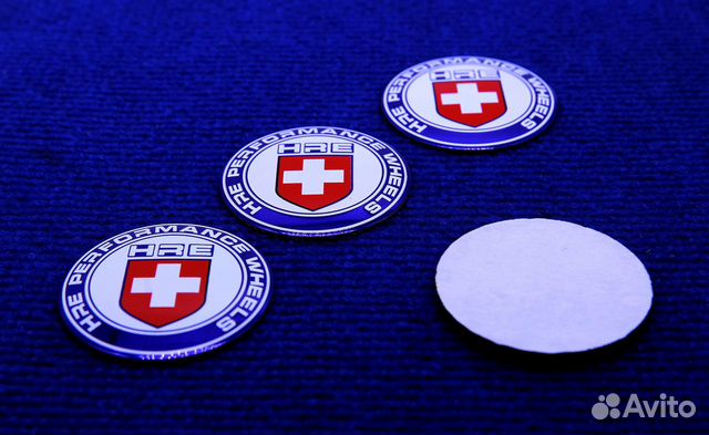 Комплект 3D наклеек диска HRE Ц/В 44 56 65 мм