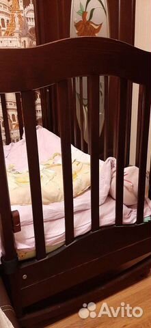 Детская кроватка Гандылян с матрасом и бельем