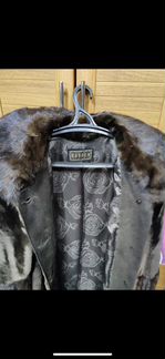 Шуба мутоновая с вставками из норки
