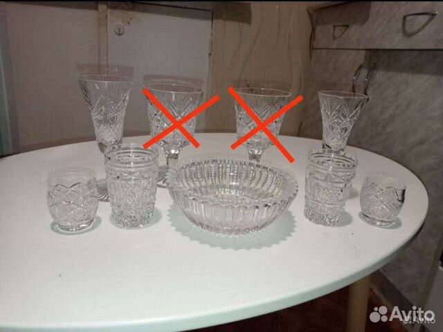 Рюмки, стопки, фужеры хрусталь СССР