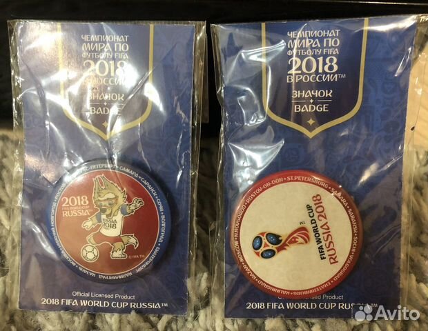Значки забивака 2018 чемпионат мира по футболу