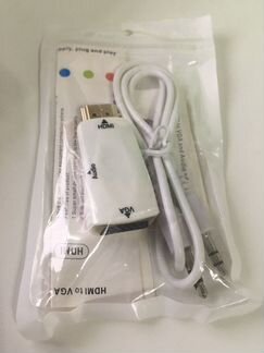 Переходник hdmi to vga + audio
