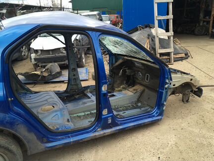 Порог Рено Логан стойка центральная окорок