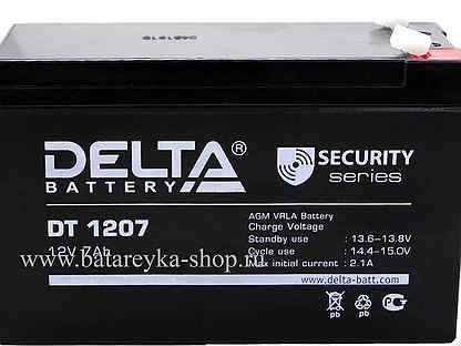 Dt 12v 7ah. Delta Battery DT 1207. АКБ Delta 1207 7ач 12в. Аккумулятор Delta DT 1207 (12v 7ah). Батарея для ИБП Delta DT 1207.