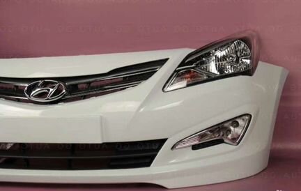 Бампер передний Hyundai Solaris в цвет Солярис