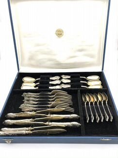 Набор столовых приборов серебро