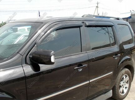 Ветровики, Дефлектор капота honda pilot с 2009 г.в
