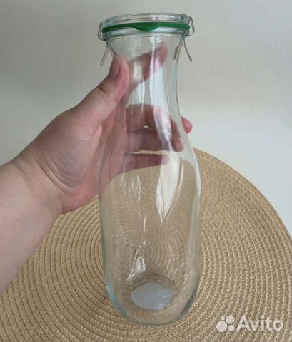 Графин бутылка + 2 банки с крышками