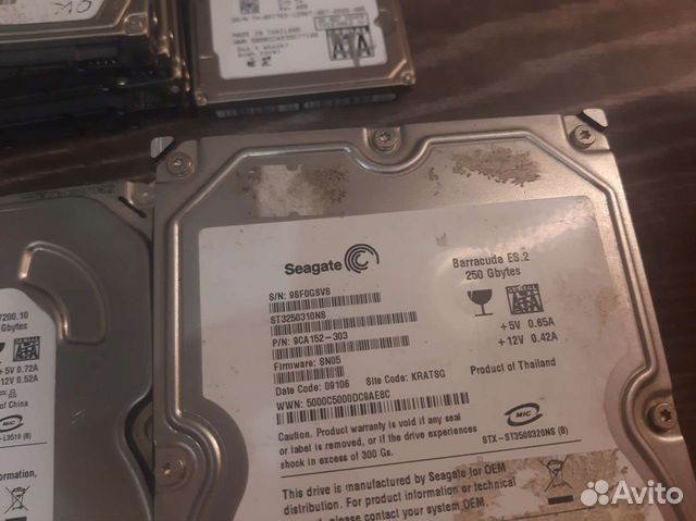 Рабочие hdd 2.5 и 3.5 (10шт) поштучно или лот