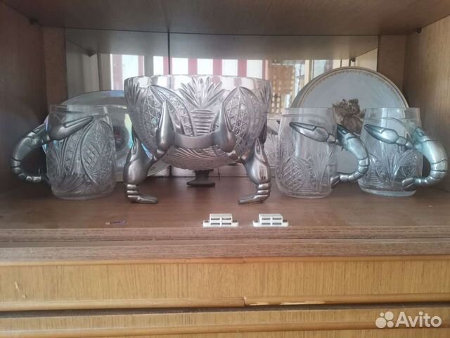 Пивные кружки рак и блюдо для раков