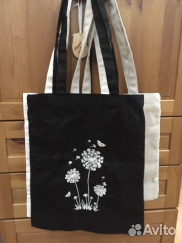 Cумка шоппер с вышивкой