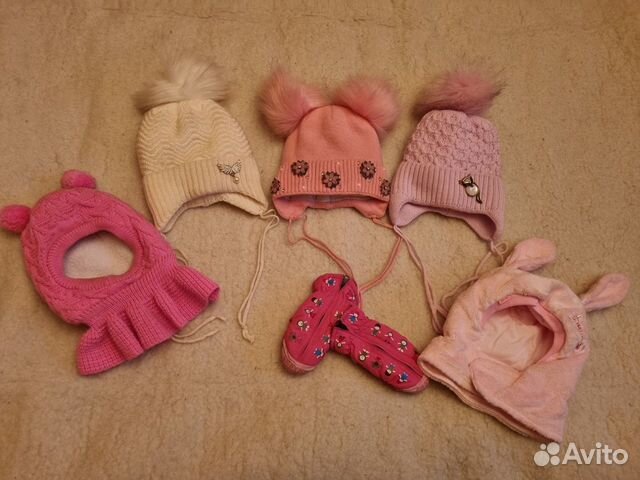 Зимнии и осеннии шапки, варежки непромокайки