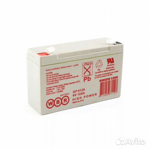 Аккумулятор WBR GP 6120 6V 12 Ah (151х50х99)