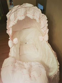 Люлька колыбель плетёная Italbaby