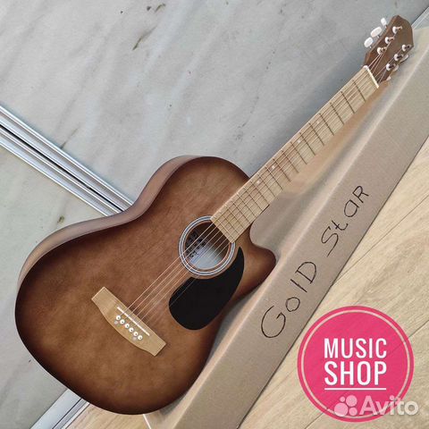 Гитара новая акустическая с широким грифом