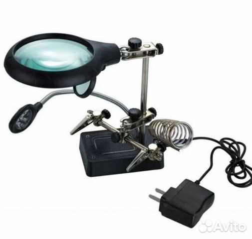 Держатель плат с лупой 2,5х/7,5х/10х