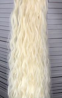 Хвост шиньон блонд